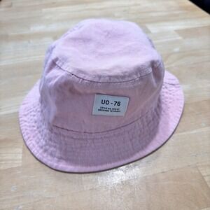 Urban Outfitters Unisex Bucket Hat Canvas Light Pink Outdoor Cotton ONE SIZE